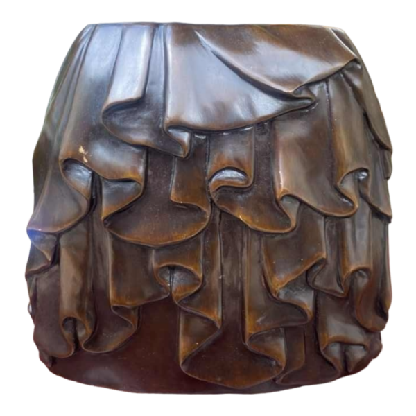 Vase / sculpture en bronze par Alexandre Lamont, ca 1980