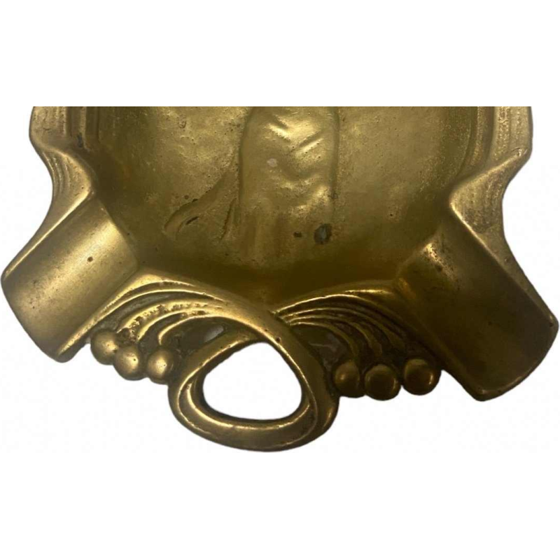 Art Nouveau messing asbak