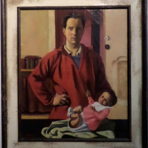 De kunstenaar en zijn dochter door Jacques Dormont