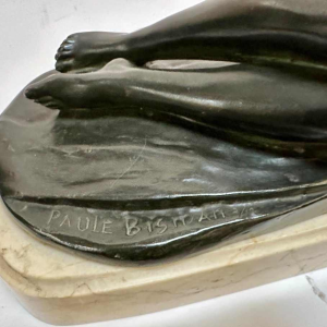 Sculptuur Jonge Vrouw Art Deco Paule Bisman