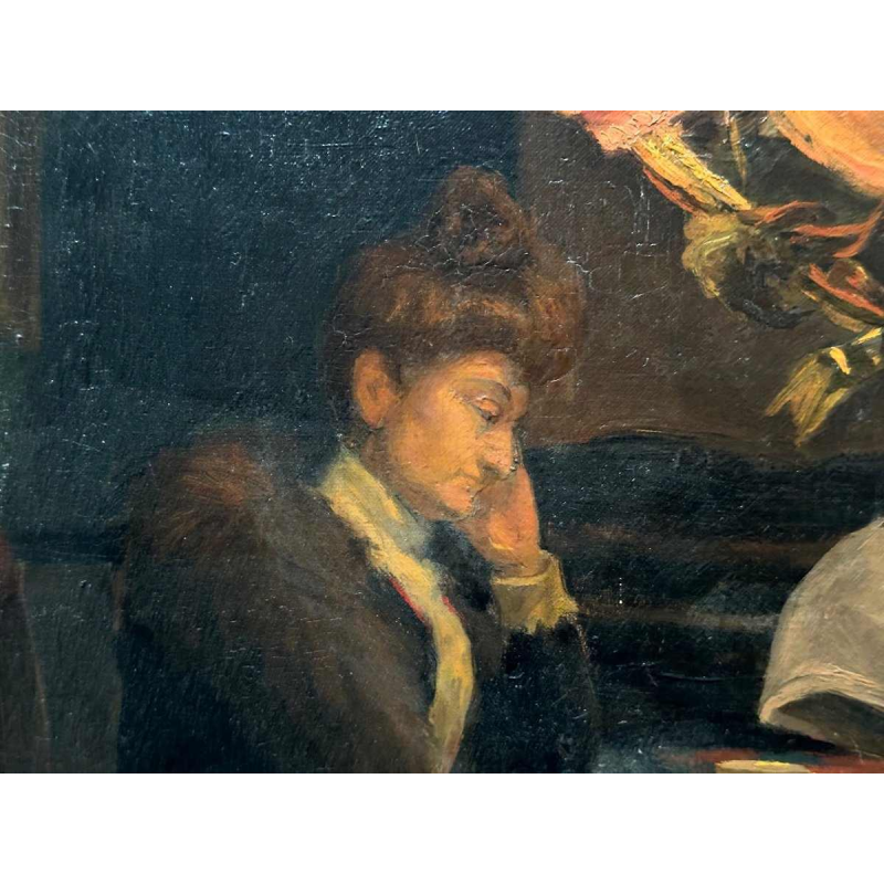 La Lecture by André Delpey 1906, oil on canvas