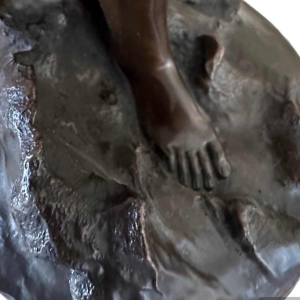 Bronze rare La Baigneuse de Charles Brunin