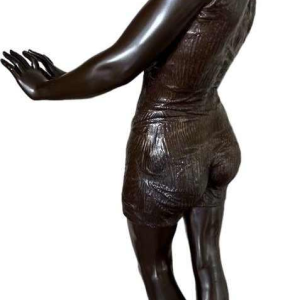 Rare bronze La Baigneuse by Charles Brunin