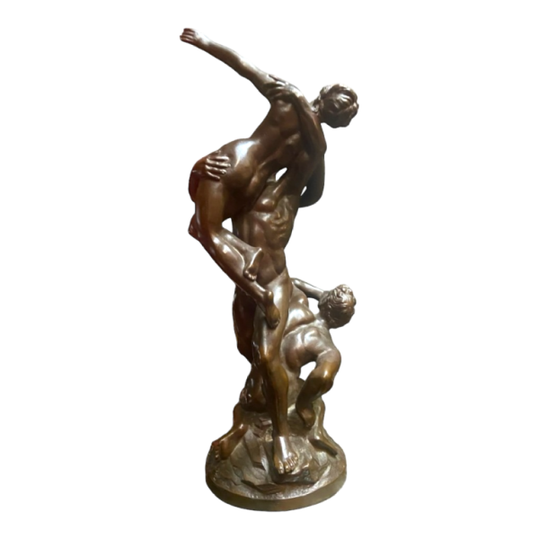 Sculptuur Ontvoering van de Sabijnse vrouwen bronzen reductie van het model door Jean De Bologne
