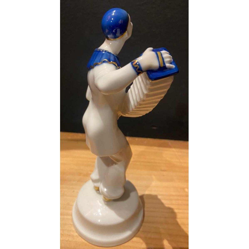 Porcelain musician clown by Rosenthal