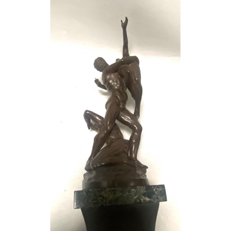 Sculptuur Ontvoering van de Sabijnse vrouwen bronzen reductie van het model door Jean De Bologne