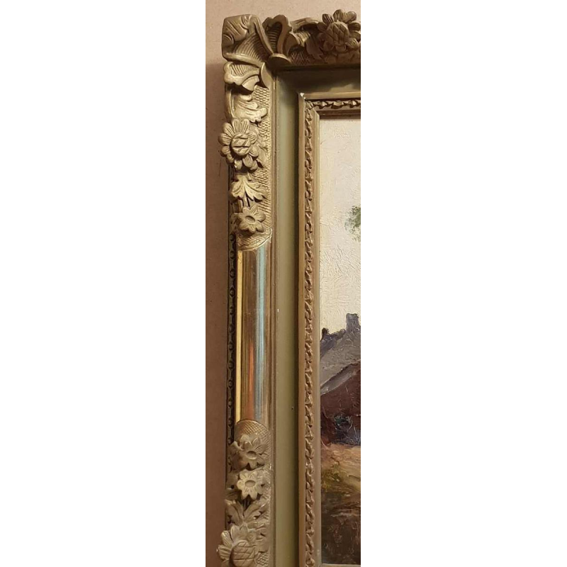 Sans titre, huile sur panneau de Prosper DE WIT (1862-1951) :