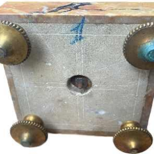 Paar marmeren cassoletten