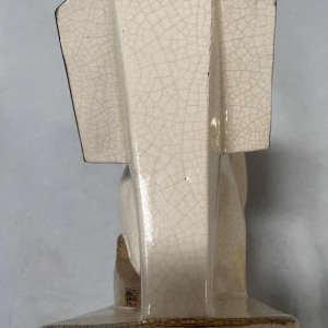 Crackled earthenware bookholder signed Hadji Jouvenia edition