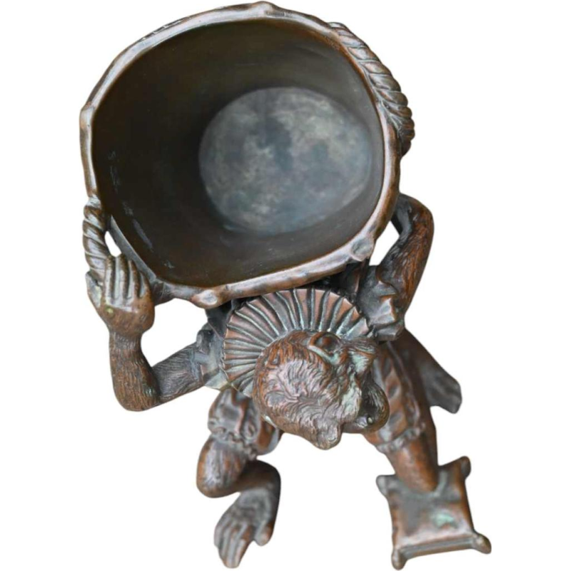 Bronze Statue of a Monkey Dressed as a Marquis, 19th Century