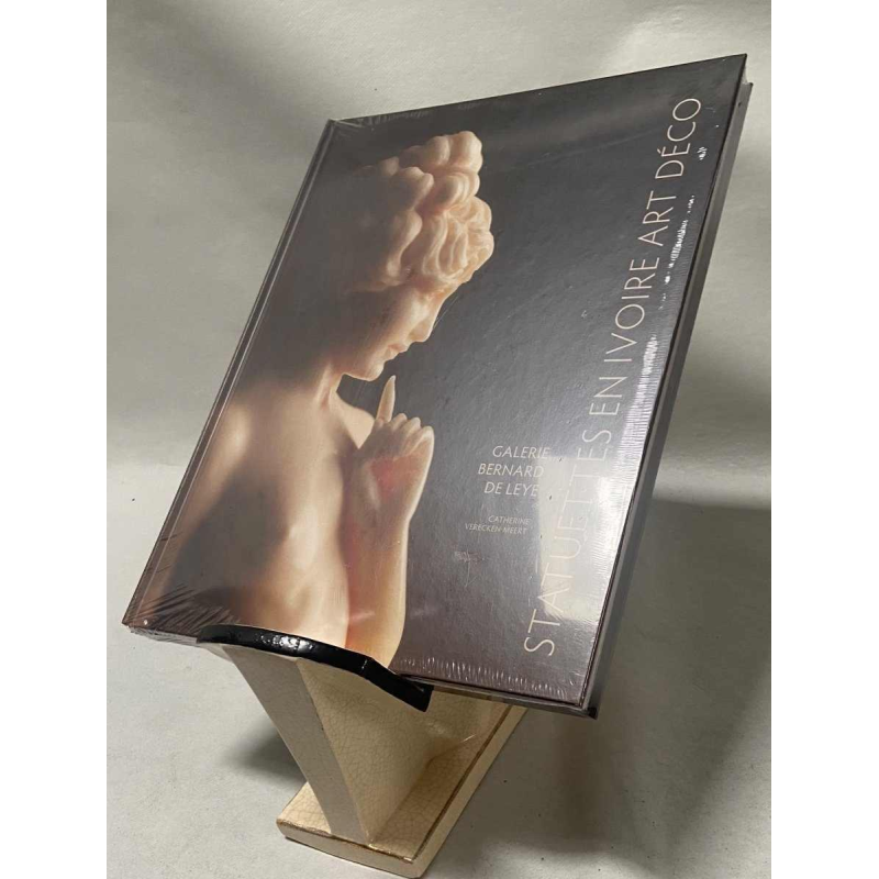 Crackled earthenware bookholder signed Hadji Jouvenia edition