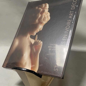 Crackled earthenware bookholder signed Hadji Jouvenia edition