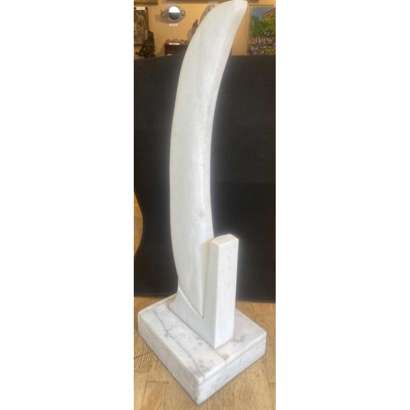 François Pochon, sculptuur in wit marmer, ca 1980