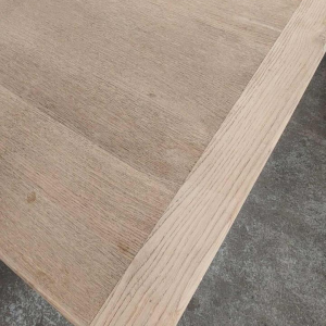 Grote massief eiken kloostertafel (4,50 m), midden 20e eeuw