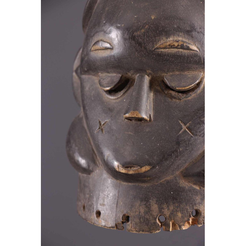 Afrikaanse stammenkunst - Heaume Mende Bundu Soweit masker