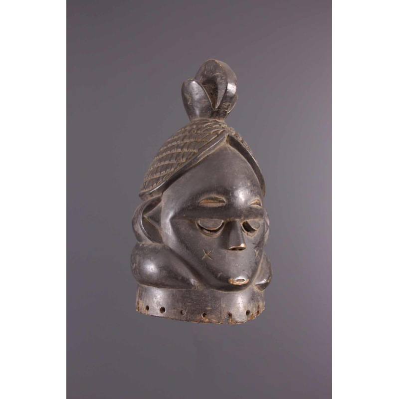 Art Tribal Africain - Masque Heaume Mende Bundu Soweit