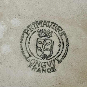 Grote Longwy Schotel - Gestileerde Vogel decoratie - Primavera Longwy