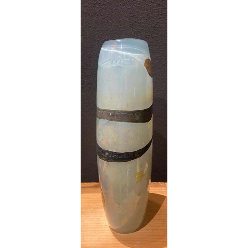 Samuel Herman pour Vase Val Saint Lambert, vase en cristal série "Eldorado", ca 1970