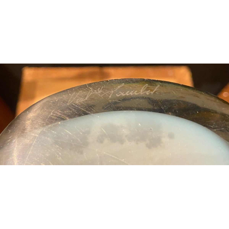 Samuel Herman pour Vase Val Saint Lambert, vase en cristal série "Eldorado", ca 1970