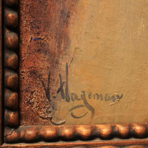 Young Jewish gil signed Victor Charles Haegemans