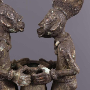 Art Tribal Africain - Couple Vere, Durun, Cameroun