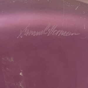 Glass vase signed Samuel Herman De Rosenthal Studio Line 1960s