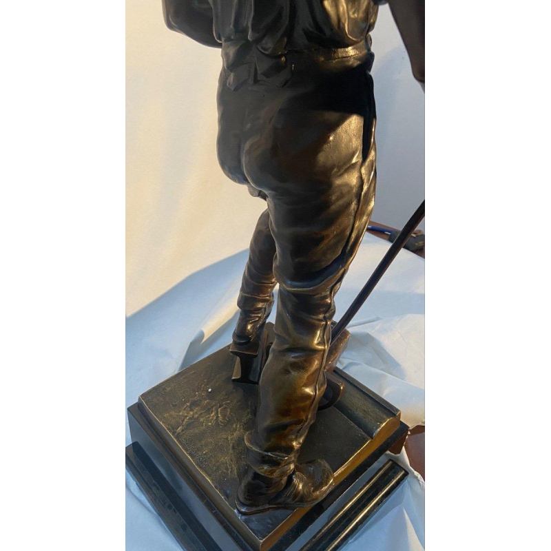 Reinhard Schnauder "Le Forgeron" sculpture en bronze