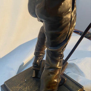 Reinhard Schnauder De smid" bronzen sculptuur