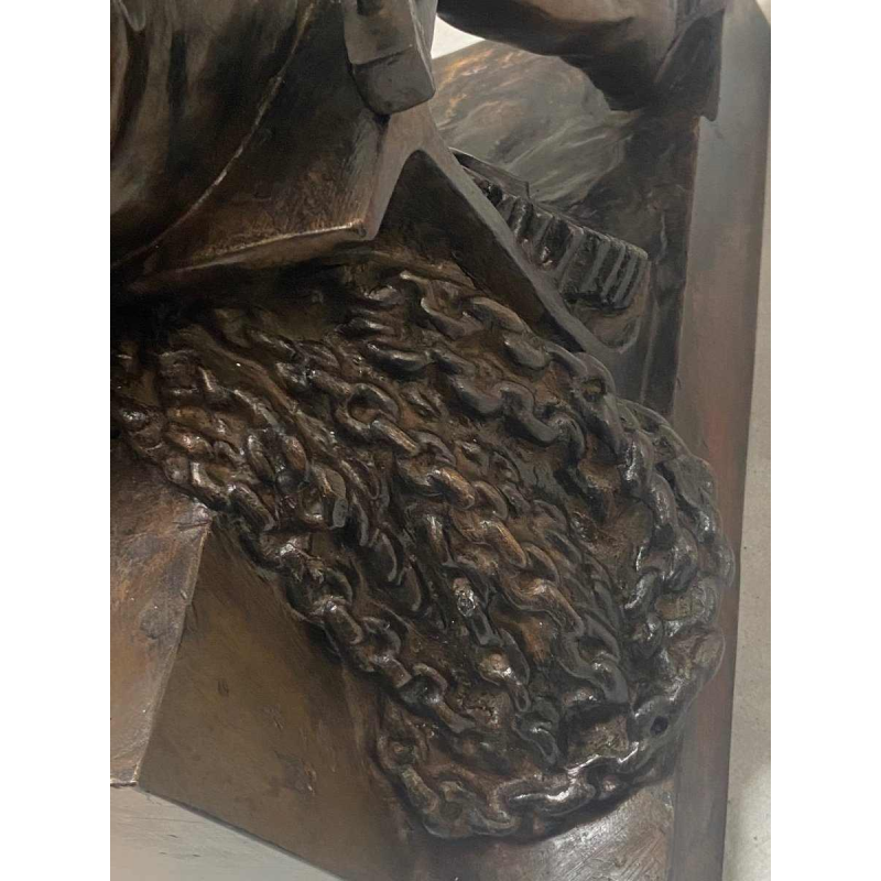 Reinhard Schnauder "Hommage à lindustrie" sculpture en bronze, 1929