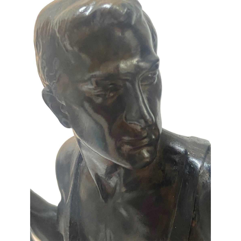 Reinhard Schnauder "Homage to industry" bronze sculpture, 1929