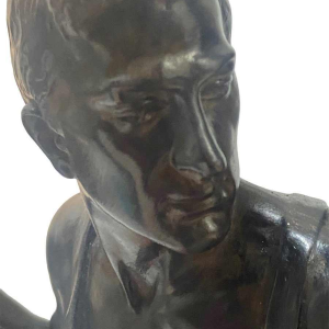 Bronzen sculptuur Reinhard Schnauder "Hommage aan de industrie", 1929
