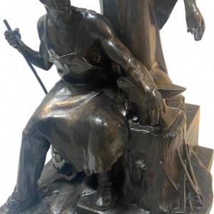 Reinhard Schnauder "Homage to industry" bronze sculpture, 1929