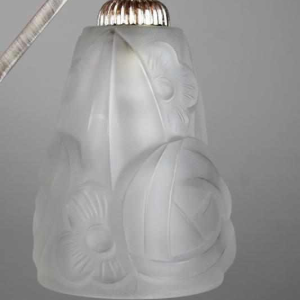 Art Deco pendant light signed Degue circa 1930