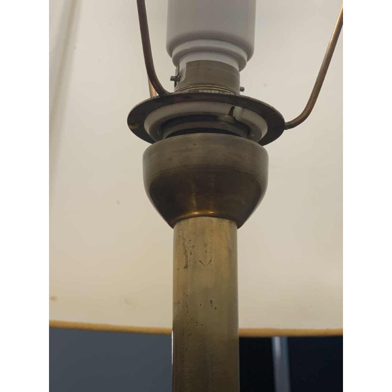 MAISON JANSEN, Palm Brass tafellamp / vloerlamp, Arum Flowers jaren 70