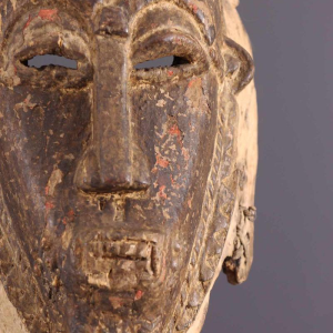 Afrikaanse stammenkunst - Baoule portretmasker uit Ivoorkust
