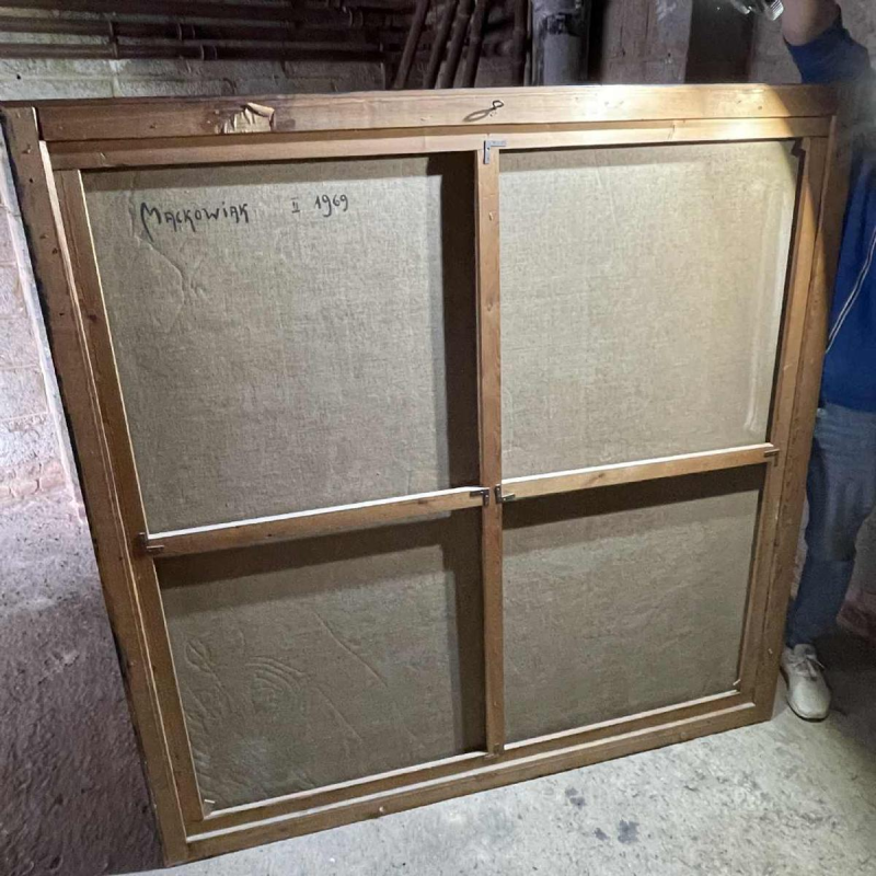 MACKOWIAK ERWIN 'A Woman's Confidence' Belgian Pop'Art / Hyperrealist painting, oil on canvas, 1969