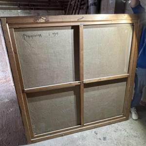 MACKOWIAK ERWIN 'Confidences féminines' tableau Pop'Art / Hyperréaliste belge, peintre huile sur toile, 1969