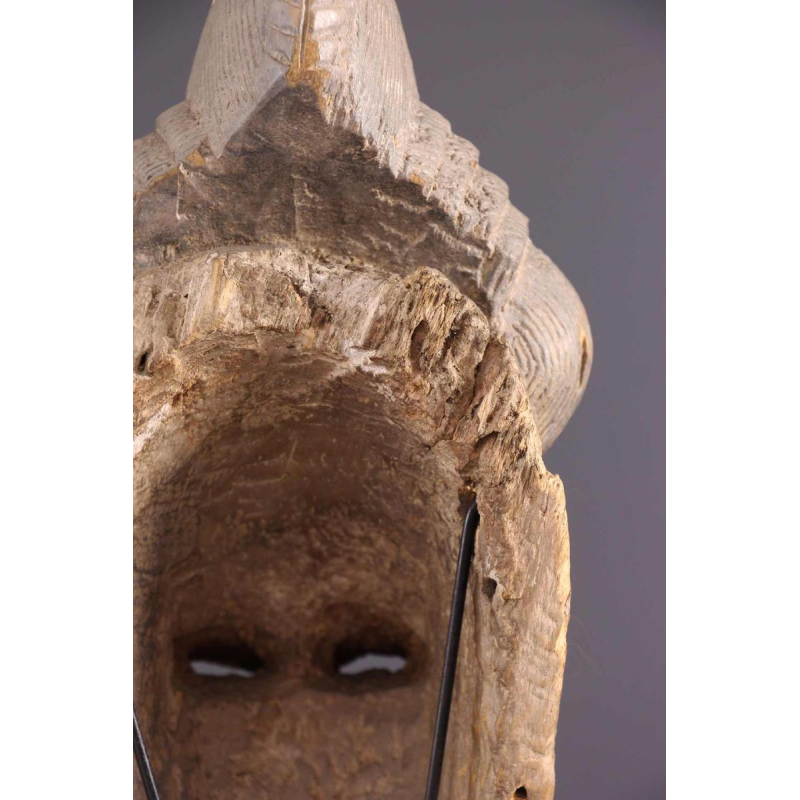 Art Tribal Africain Masque portrait des Baoule de Côte d'Ivoire