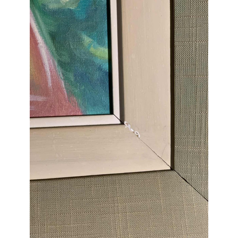 LUCIA LONGI, schilderij Portret van een jonge vrouw, olieverf op doek, ca 1950