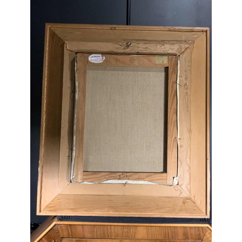 LUCIA LONGI, schilderij Portret van een jonge vrouw, olieverf op doek, ca 1950