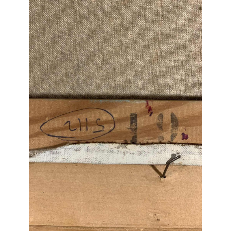 LUCIA LONGI, Tableau Portrait d'une jeune femme, Huile sur toile, ca 1950