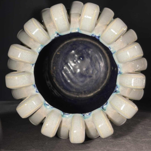 Ernest D'Hossche for Boch Frères Kéramis BFK Studio d'Art, Stoneware Vase D3034