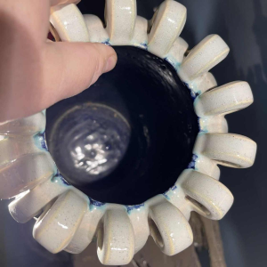 Ernest D'Hossche voor Boch Frères Kéramis BFK Studio d'Art, Steengoed Vaas D3034