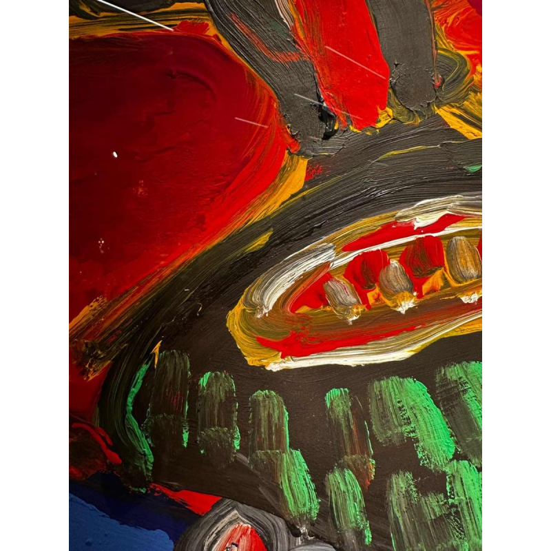 Bengt Lindström, acryl op papier, Cobra-beweging