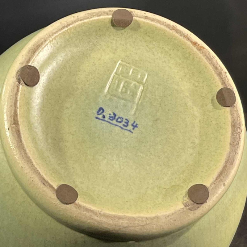 Ernest D'Hossche for Boch Frères Kéramis BFK Studio d'Art, Stoneware Vase D3034