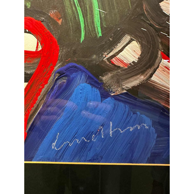 Bengt Lindström, acrylic on paper, Cobra movement