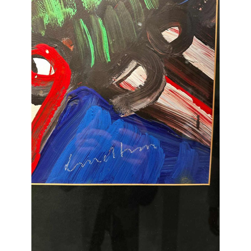 Bengt Lindström, acrylique sur papier, mouvement Cobra