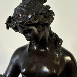 Groupe en bronze représentant une faunesse et ses deux enfants, d'après Clodion, 19e siècle