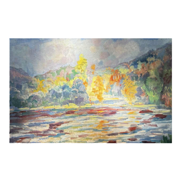 Armand Guillaumin 'Crozant' impressionistisch schilderij, olieverf op doek, ca 1920