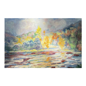 Armand Guillaumin 'Crozant' impressionistisch schilderij, olieverf op doek, ca 1920
